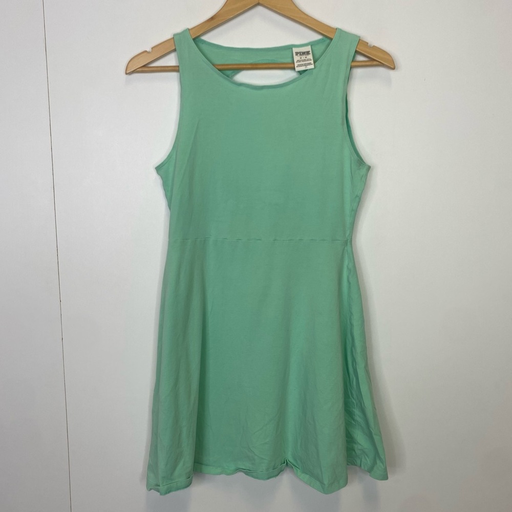 PINK VS Teal Green Dress Size Medium A-line Cutout Back